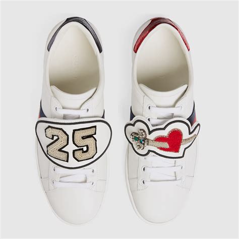 ace sneakers with removable patches gucci replica|Gucci ace shoes authentic.